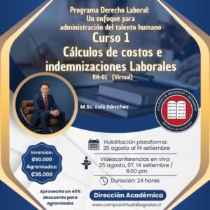 RH-01 Cálculos de costos e indemnizaciones Laborales