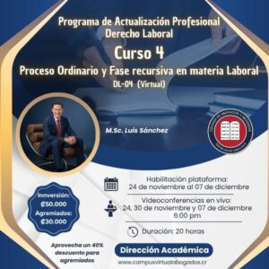 DL-04 Proceso Ordinario y Fase recursiva en materia Laboral